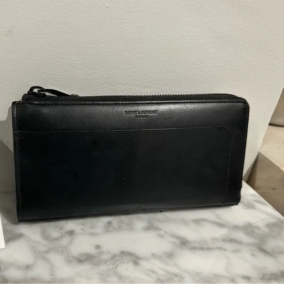 Authentic YSL zip wallet - Picture 1 of 16
